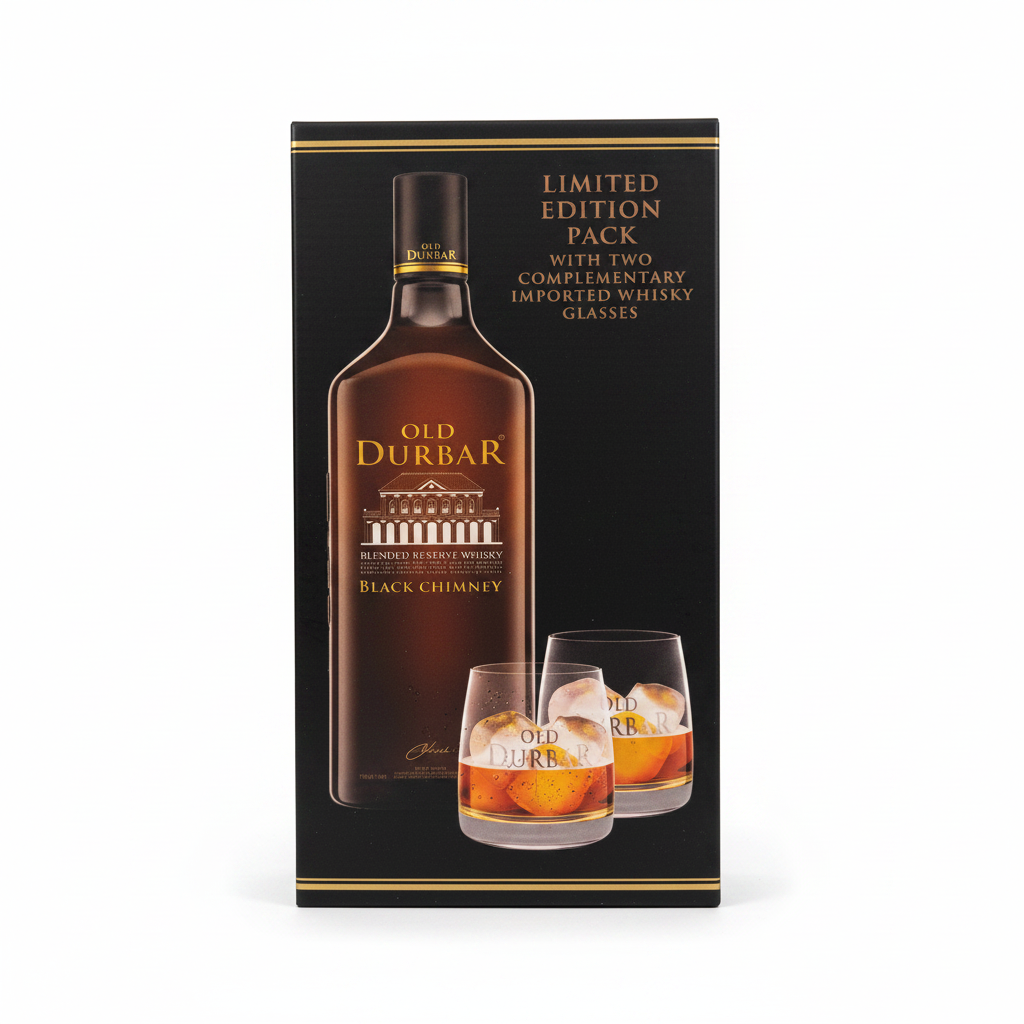 Old Durbar Black Chimney Gift Pack Studio Shot