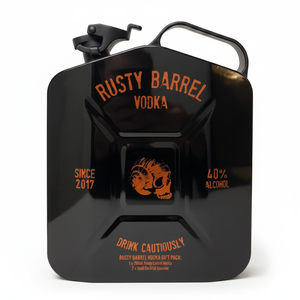 Rusty Barrel Vodka Black Jerry Can