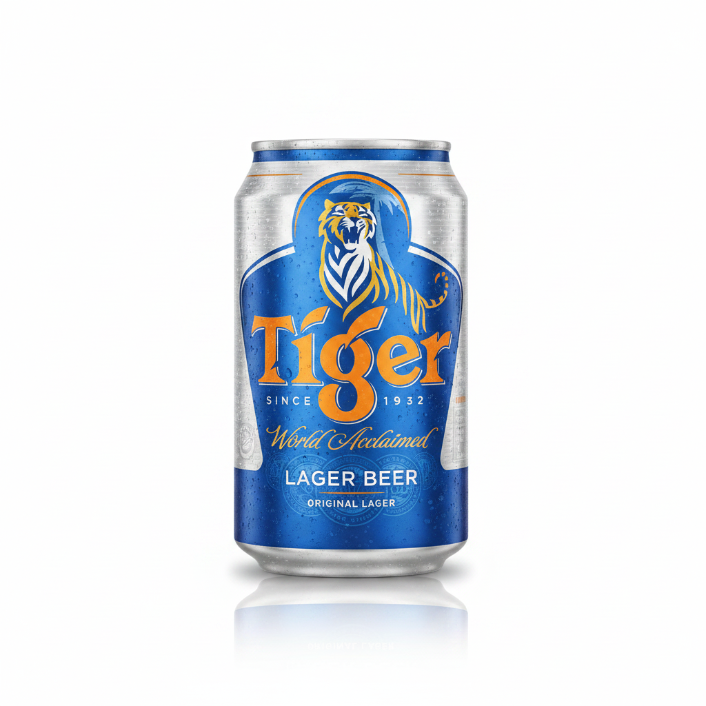 Tiger Lager Can 330mL - Single