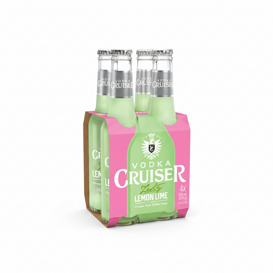 Vodka Cruiser Zesty Lemon Lime 275mL 4 Pack